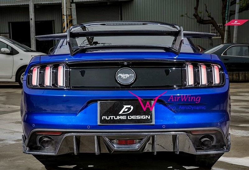 Mustang - HP style Carbon Rear Diffuser 02